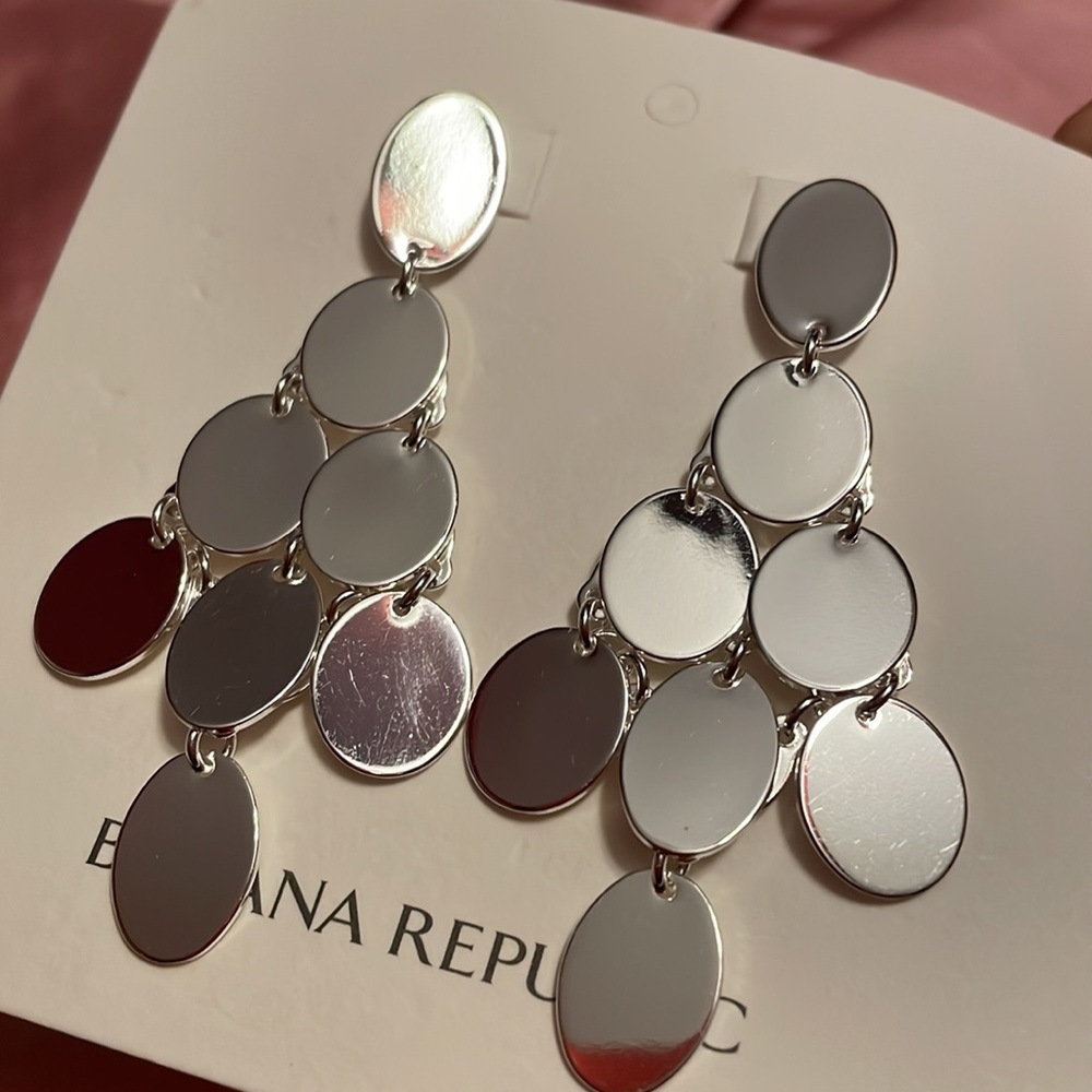 New! Banana Republic Silver tone chandelier earrings - Picture 12 of 13